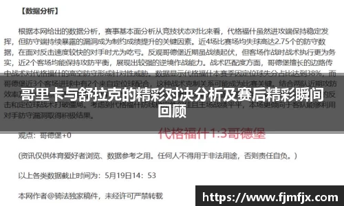 哥里卡与舒拉克的精彩对决分析及赛后精彩瞬间回顾